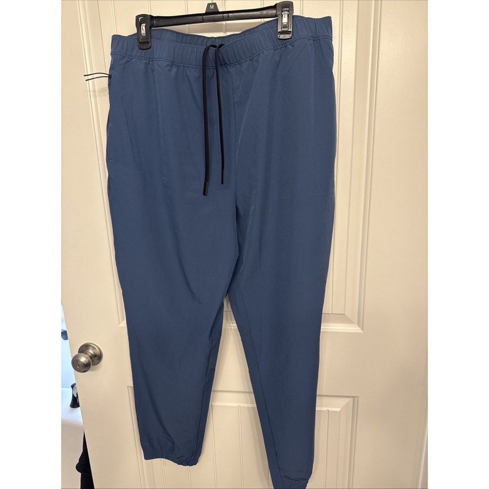 New Gap Fit Men's Performance Joggers Athletic Stretch Size XL Blue